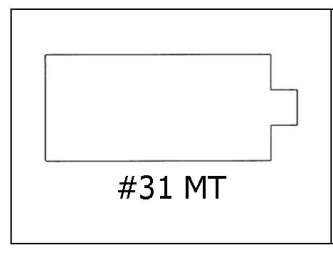 #31 MT - ¾ x 1 1/4