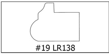 #19 LR138 - 1 1/16 x 1 3/8 x 8’