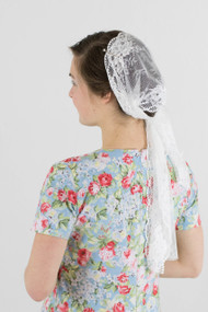 White Rose Head Scarf