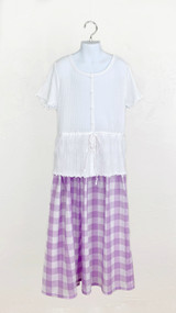 Girl's Purple Gingham Dress