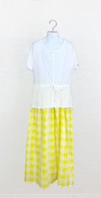 Girl's Yellow Gingham Dress