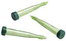 Five-Inch Translucent Green Floral Water Pik Tubes With Cap (Set of 2)