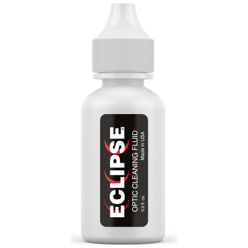 Eclipse® Optic Cleaning Fluid - 0.5 oz bottle (14.7 ml). Perfect for travel!