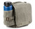 Collapsible water pocket on side of bag (pictured expanded, water bottle not included).