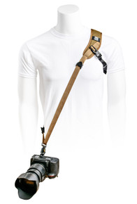 Sport X Camera Strap shown in Coyote color (camera not included)