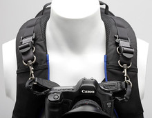 Camera Support Straps shown attached to a camera