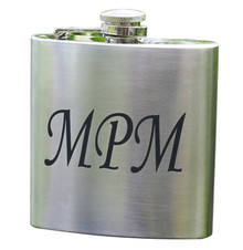 Personalized Silver Flask