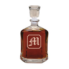 Personalized Whiskey Decanter with Initial