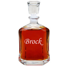 Personalized Custom Engraved Whiskey Decanter