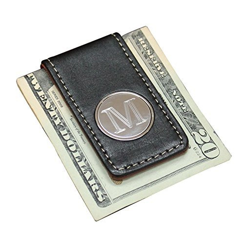 Personalized Money Clip with Black and Brown Leather - My Personal Memories