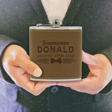 Personalized Leather Flasks for Groomsmen Gift Ideas
