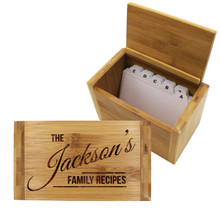 Personalized Wood Recipe Box