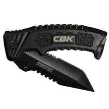 Black Tactical Knife - Custom Personalized with Initials