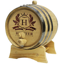 Personalized 2 Liter Oak Whiskey - Wine Barrel