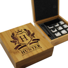 Personalized Whiskey Stone Gift Box Set