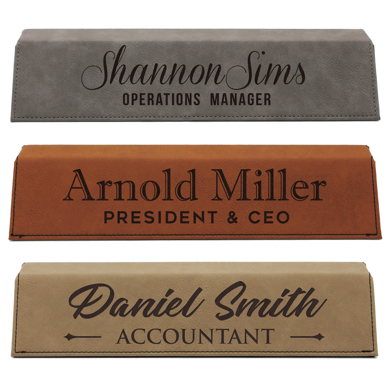 Personalized Custom Engraved Desk Name Plate
