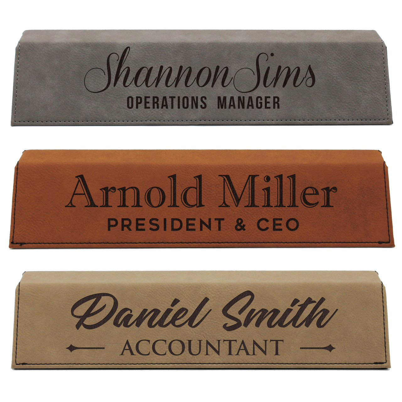 Desk Name Plate, Custom Name Sign, Personalized Wood Desk Name