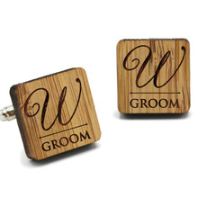 Custom Engraved Wood Cuff Links