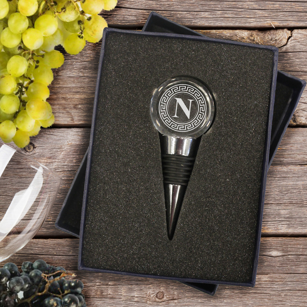 personalized crystal wine bottle