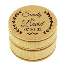 Personalized Wood Wedding Ring Box