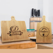 Custom Engraved Personalized Wooden Cook Book  & Ipad Stand