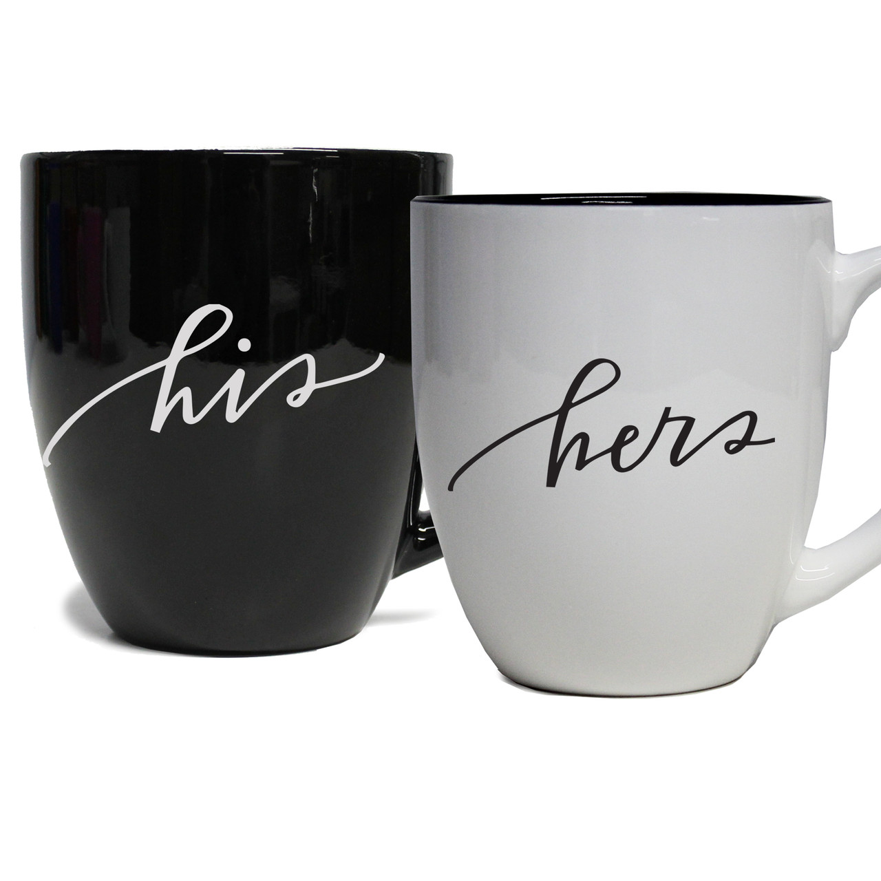 His and Hers Latte Coffee Mugs — free download