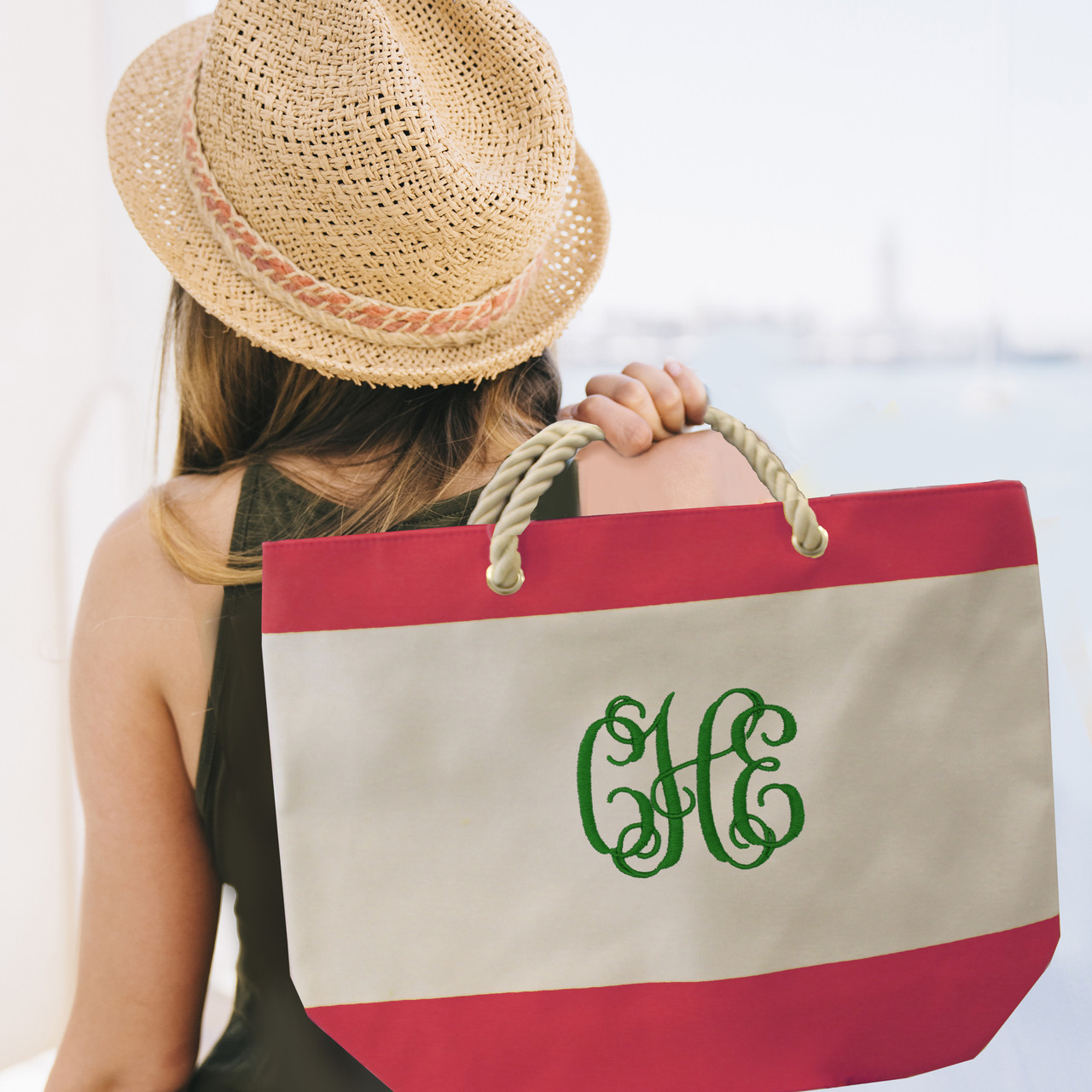 personalized beach bags and towels