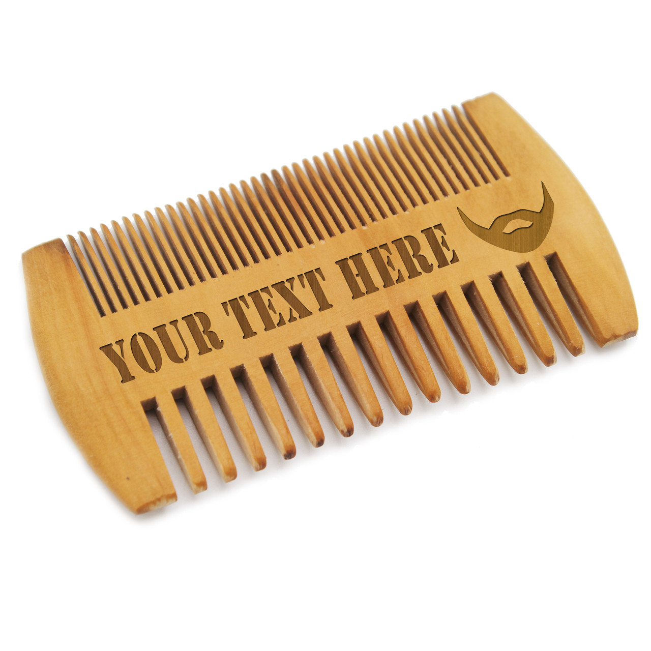 Custom Engraved Wood Beard Comb