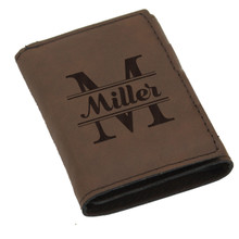 Custom Engraved Tri-Fold Wallet