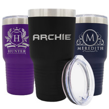 Custom Engraved Insulated Travel Tumbler with Name