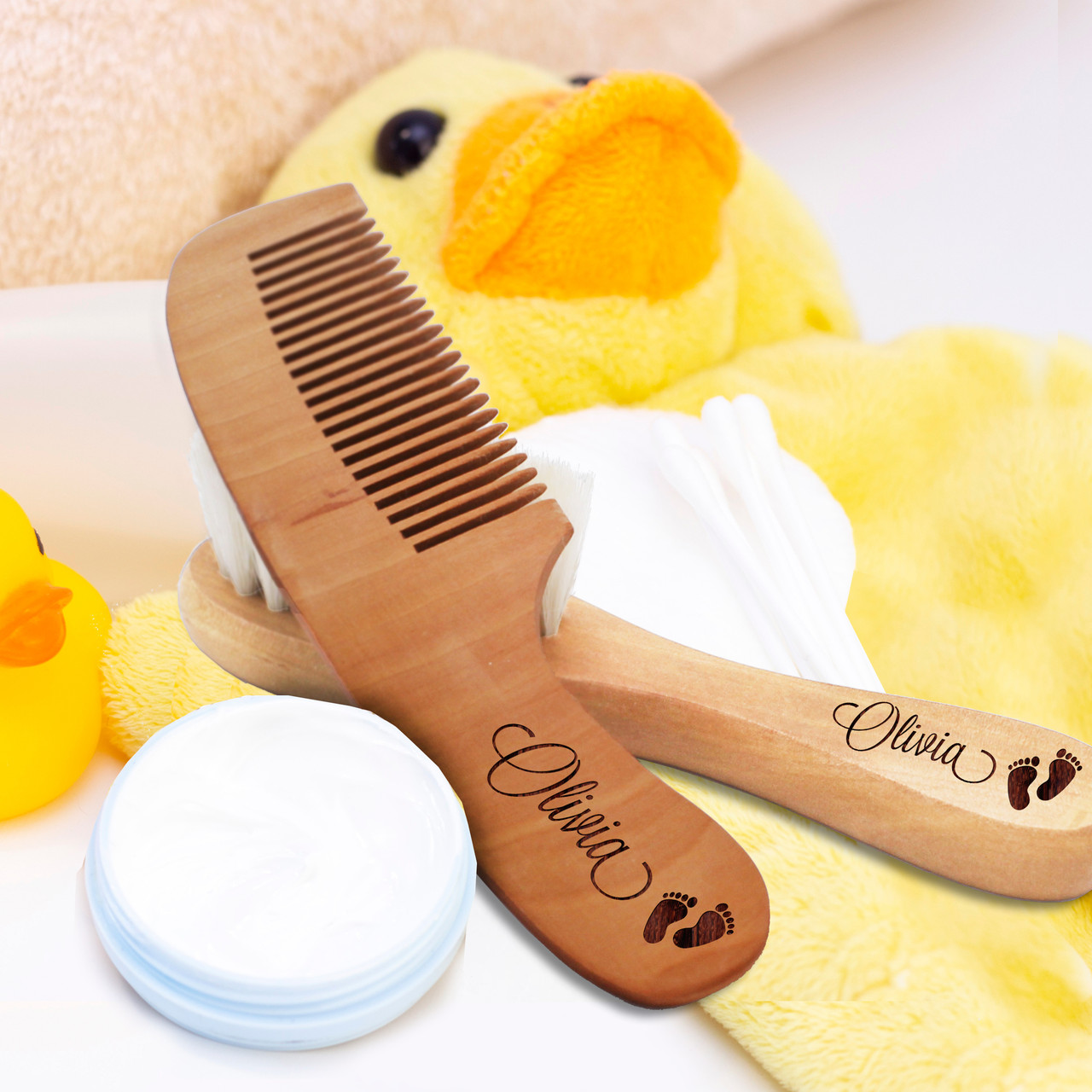 Personalized Baby Brush and Comb Set