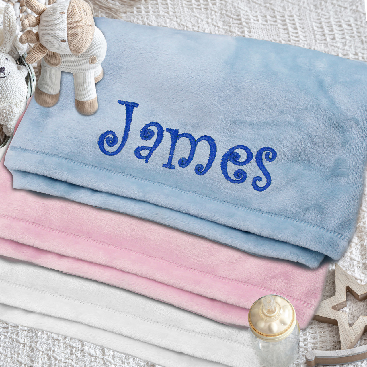 Custom Personalized Baby Blanket