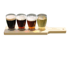 Personalized Beer Flight Set - Natural