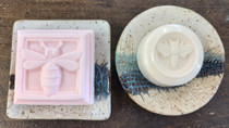 Soap Pottery Dishes (DSA-POT) square and round with soap
