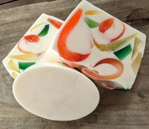 Fruit Loops scented bar soap.  Offered in slice and oval.