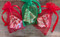 Little Debbie Type* Christmas Tree Soap. White with red and green stripes.