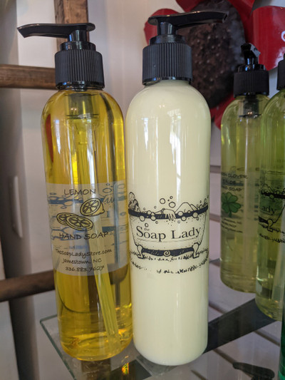 Lemon hand soap and lotion