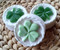 Shamrock round soap, Light Green and Kelly Green