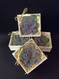Green Succulent soap complimented with purple