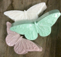 Butterfly, white, green, lavender