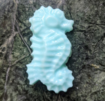 Seahorse guest soap.
