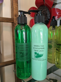 green tea & cucumber hand soap and lotion