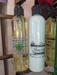 green clover and aloe hand soap and lotion