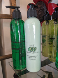 Lime hand soap and lotion