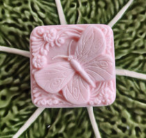 Butterfly Square Soap Large (SPC-BSQ). Great hostess gift.