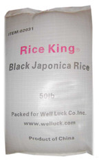 02031	BLACK JAPONICA RICE	RICE KING 50 LB