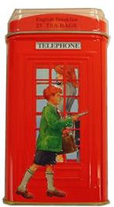 33221	LONDON TELEPHONE BOX TIN	AHMAD #480 12/25 TEABAGS