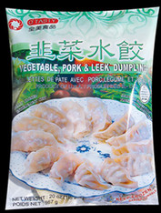 91181	(44202)DUMPLING LEEK & PORK	O'TASTY GREEN 12/30 PC