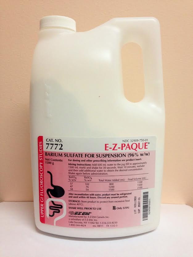 Ez Em 7772 1200g E Z Paque Barium Sulfate For Suspension