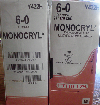 Ethicon Y432H MONOCRYL® (poliglecaprone 25) Suture